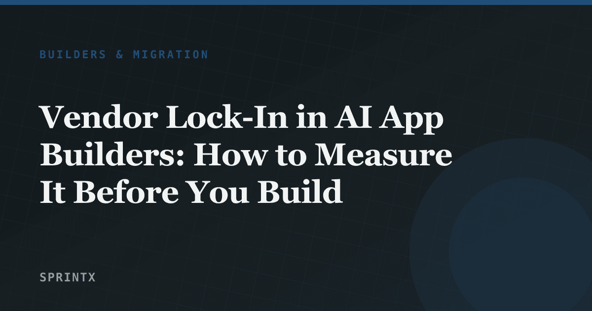 Evaluating platform lock-in across layers of an application