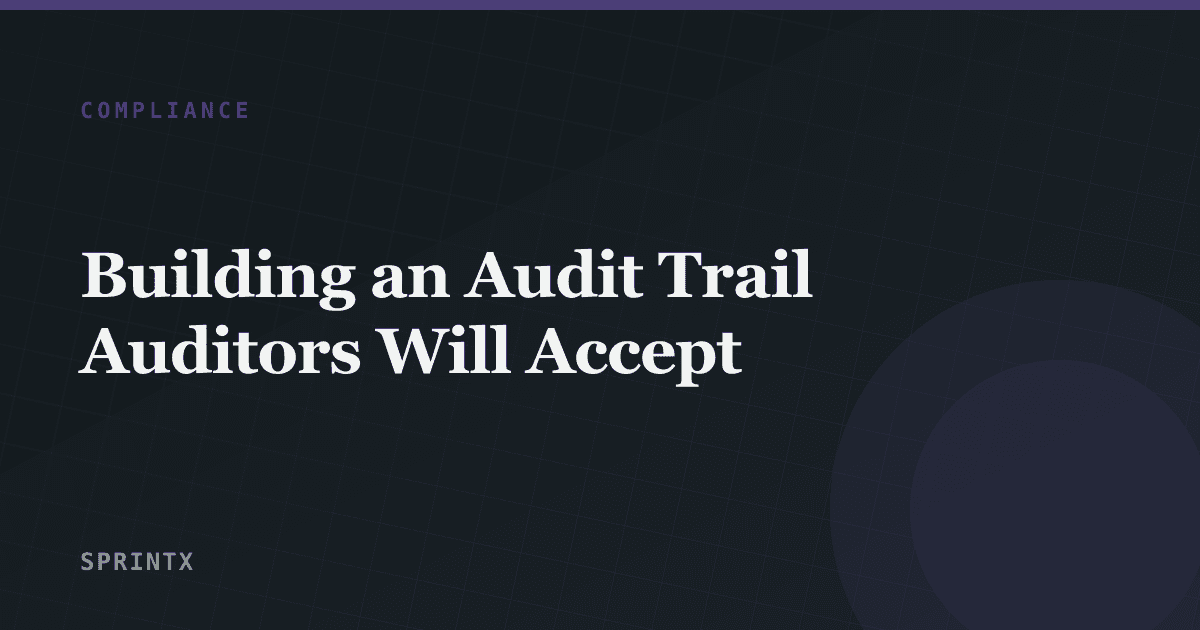 An append-only audit log stream of application events