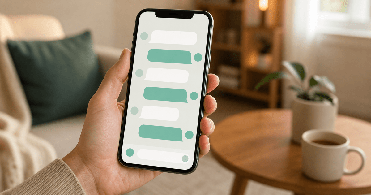 A smartphone showing a WhatsApp chat with an AI assistant replying