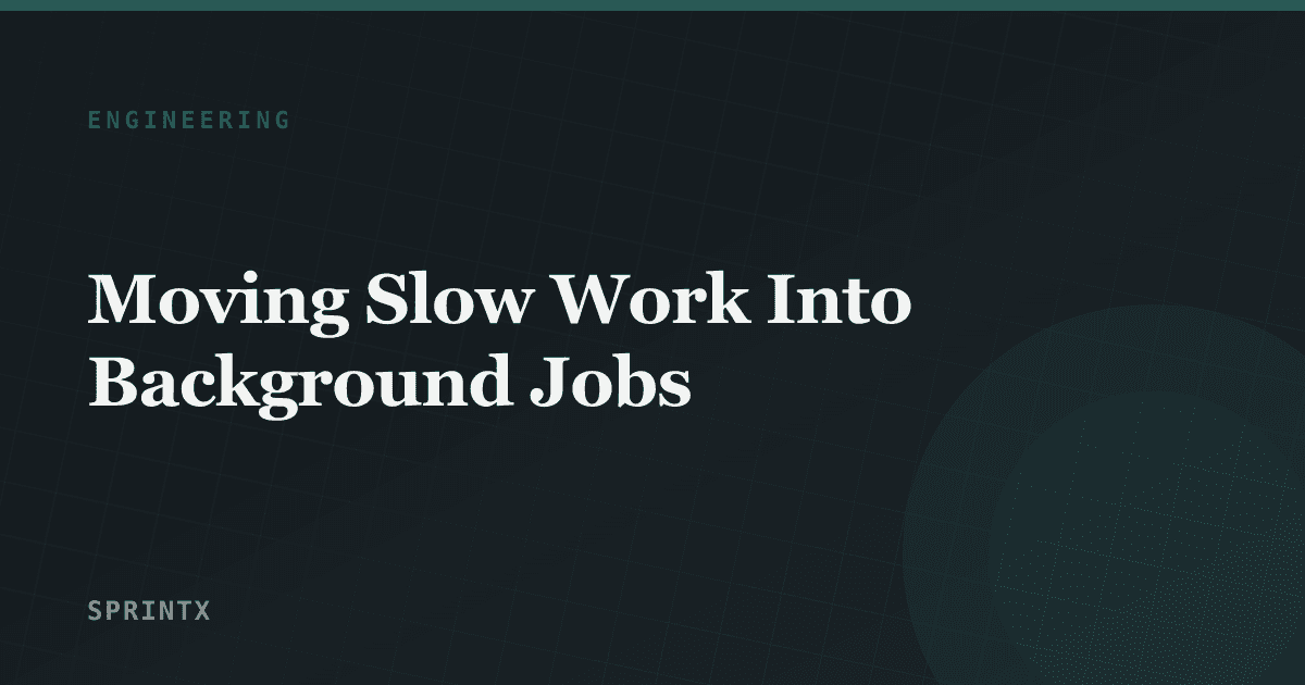 Queued tasks moving from a web application to background workers