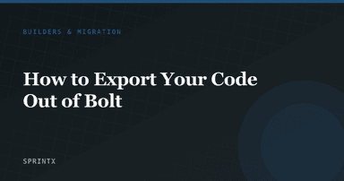 How to Export Your Code Out of Bolt