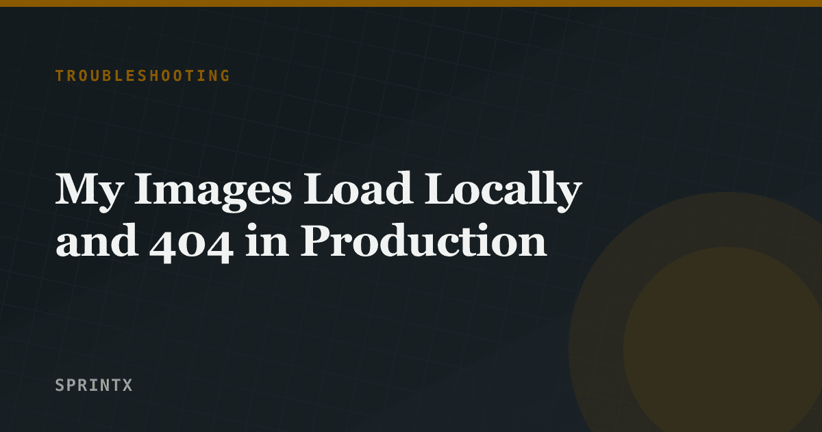 A web page with broken image placeholders where photos should be