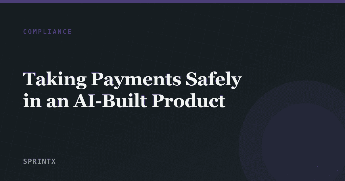 A checkout page with a hosted payment field and a server verifying the transaction