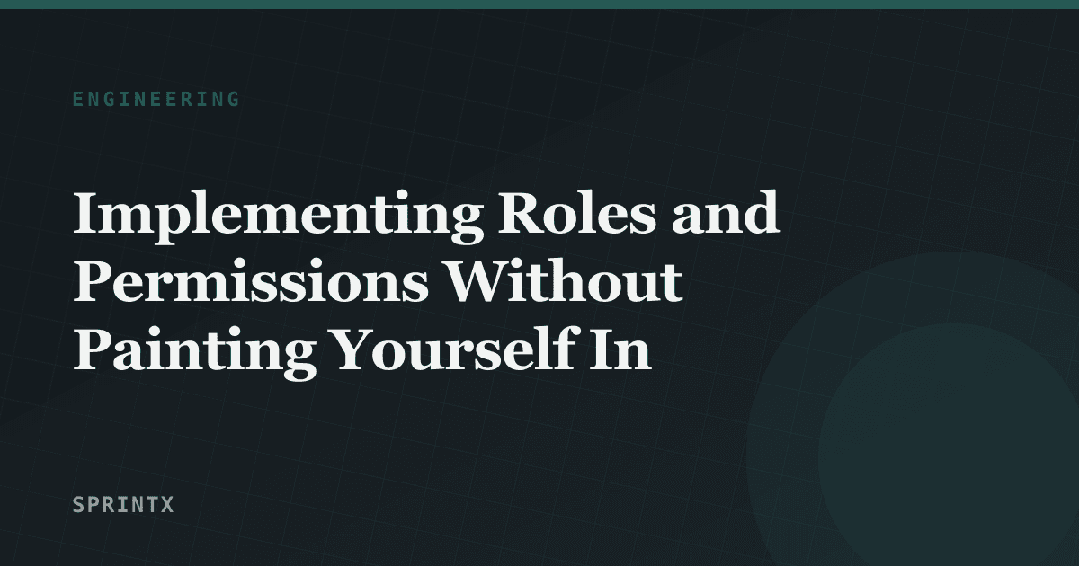 A permissions matrix mapping roles to allowed actions in a web application