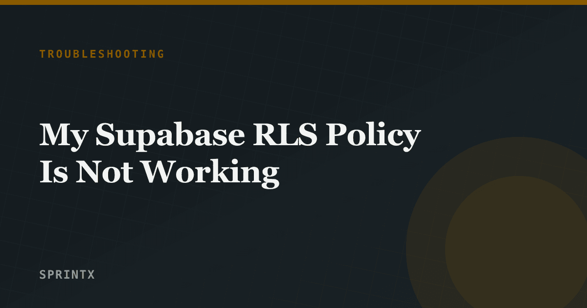 A Supabase policy editor next to a query returning rows it should not