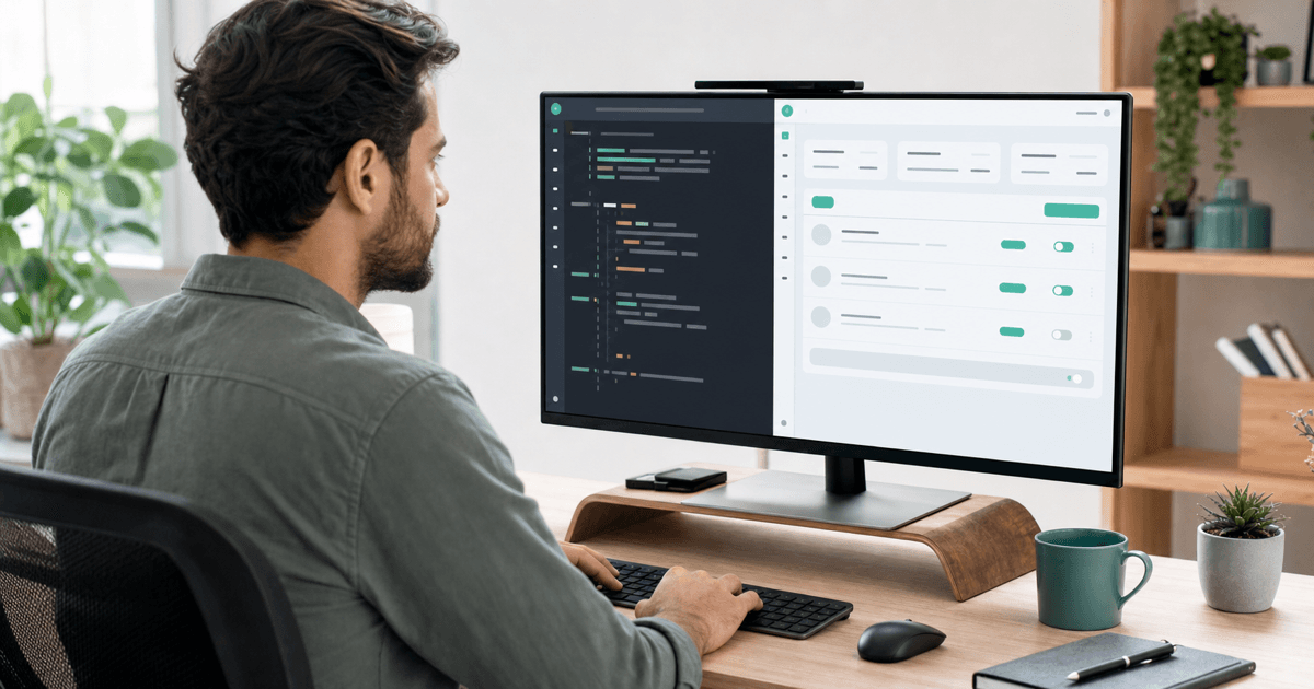 A developer building a custom WordPress plugin with code and the WordPress admin on screen