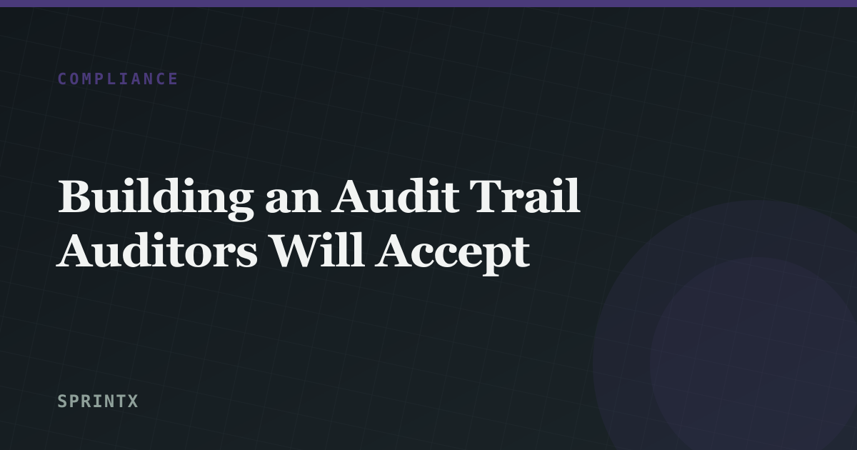 An append-only audit log stream of application events