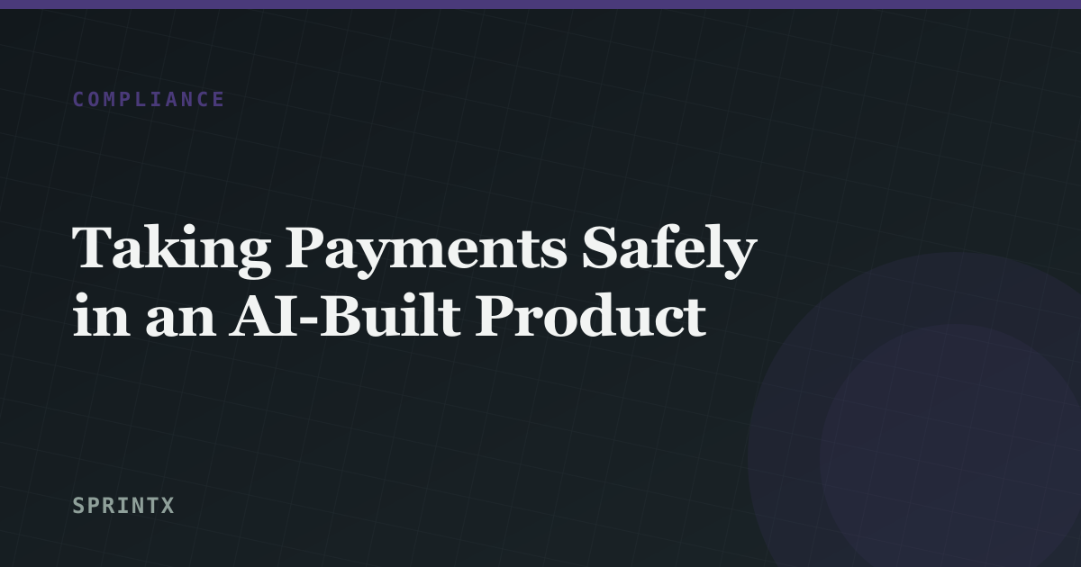 A checkout page with a hosted payment field and a server verifying the transaction