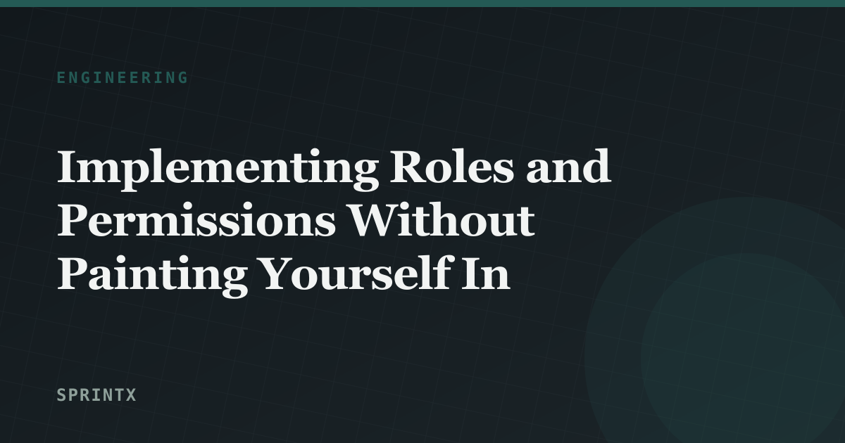 A permissions matrix mapping roles to allowed actions in a web application